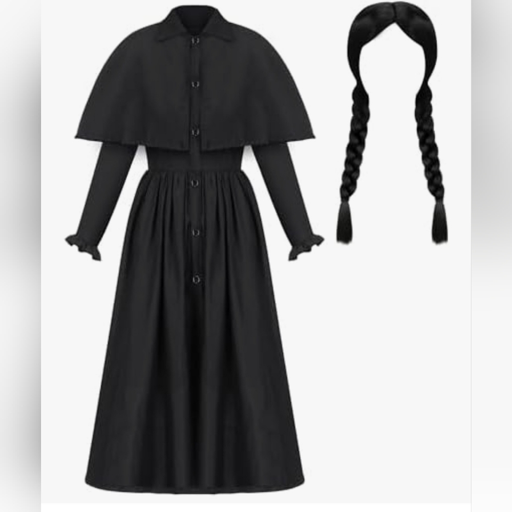 NWT Gothic Dress And Wig